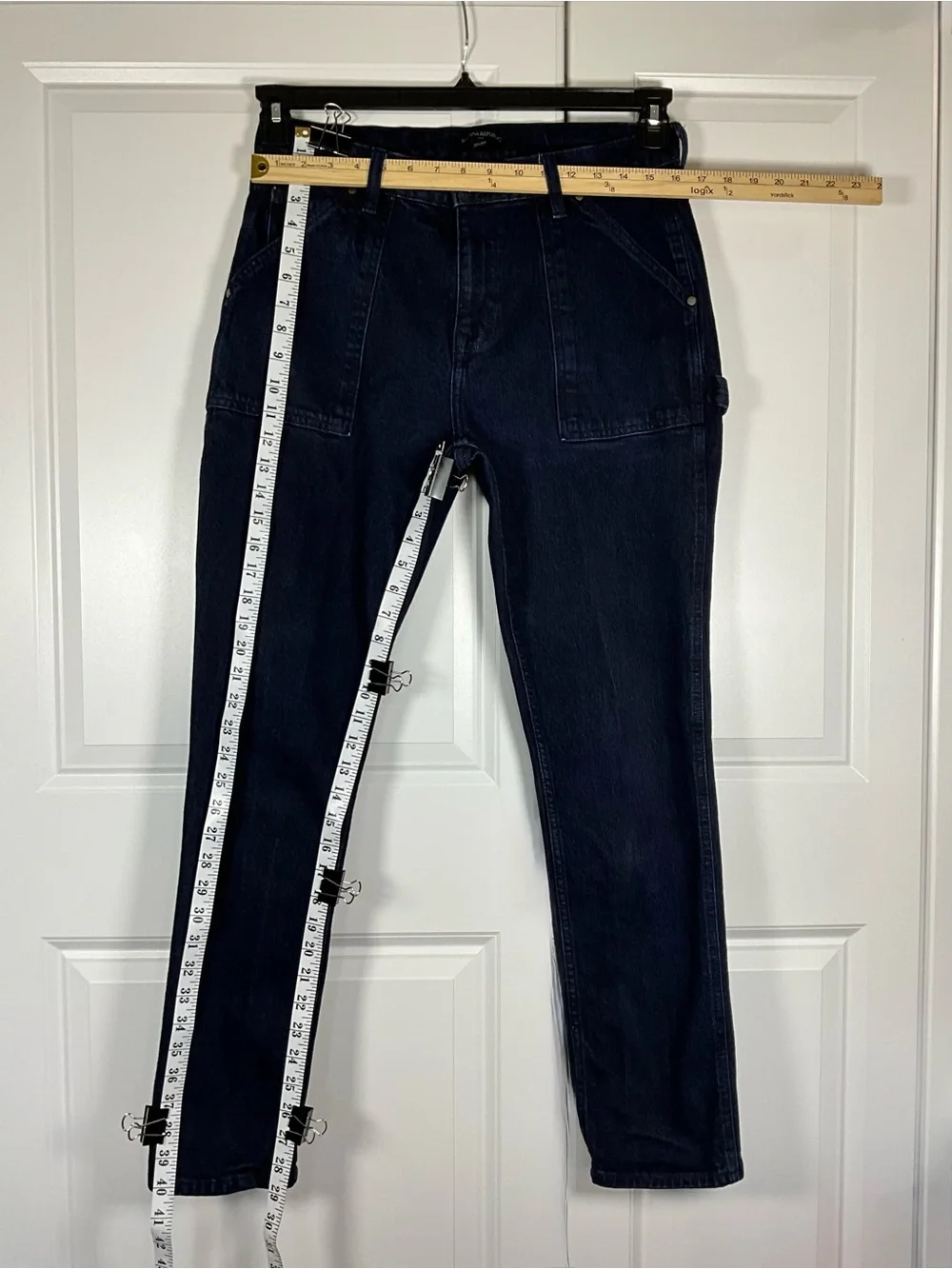 Banana Republic Carpenter Jeans Size 32x32 Denim Dark Wash Straight Leg
